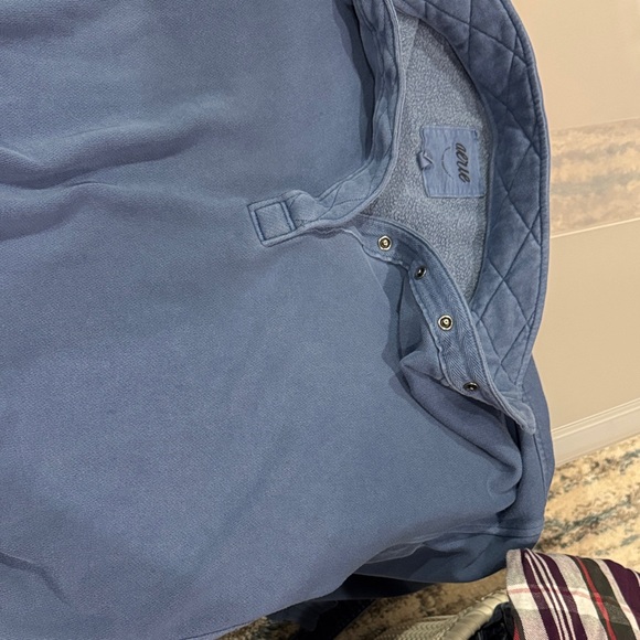 Aerie Blue Half-Zip Sweatshirt - Picture 7 of 7